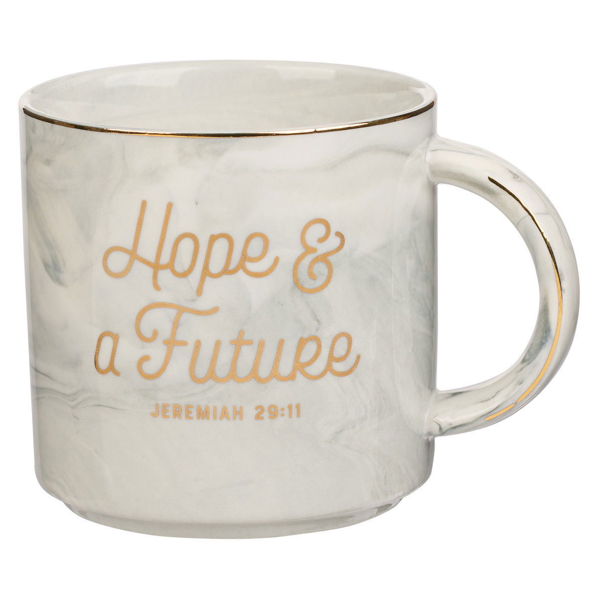 Image of Hope and a Future White Ceramic Coffee Mug – Jeremiah 29:11