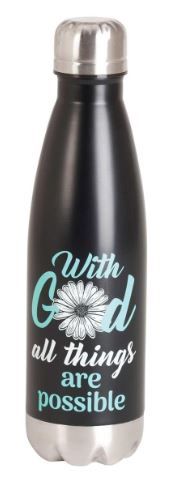 Image of Water Bottle – With God All Things – 17oz