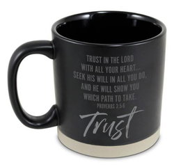Image of Ceramic Mug – Hold Hope Trust Black – 16oz