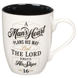 Image of Mug Black Man’s Heart Prov. 16:9