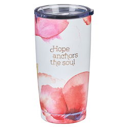 Image of SS Travel Mug Coral Poppies Hope