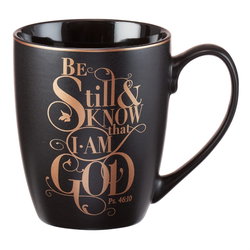 Image of Mug Black Be Still & Know Ps. 46:10