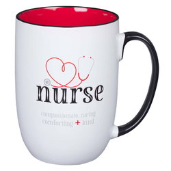 Image of Mug White/Red Stethoscope Nurse