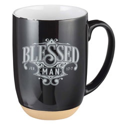 Image of Mug Black/White Blessed Man Jer. 17:7