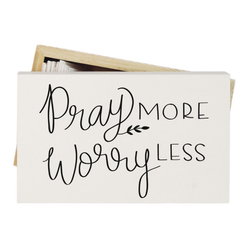 Image of Pray More Worry Less – Prayer Box