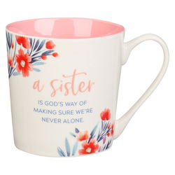 Image of Mug White/Pink Sister Prov. 31:29