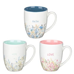 Image of Mug Set 3pc Faith Hope Love