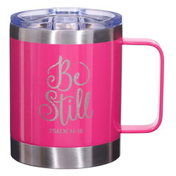 Image of Mug SS Camp Pink Be Still Ps. 46:10