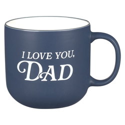 Image of I Love You, Dad Navy Blue Ceramic Coffee Mug