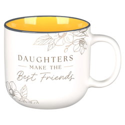 Image of Daughters Make the Best Friends Ceramic Coffee Mug – Proverbs 3:15