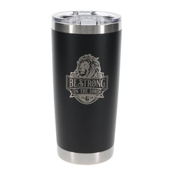 Image of Tumbler SS Black Be Strong in the Lord Eph. 6:10