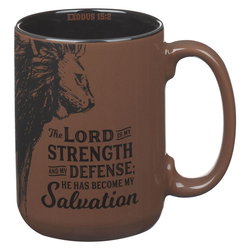 Image of Mug Brown The Lord is my Strength Ex. 15:2