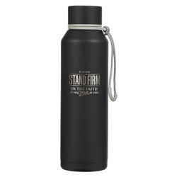Image of Water Bottle SS Black Stand Firm 1 Cor. 16:13