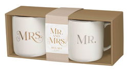 Image of Mug Set 2pc Mr. & Mrs. 1 Cor. 13:4 – ETA Jan 2026