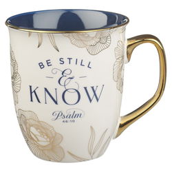 Image of Mug Navy Be Still Ps. 46:10