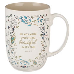Image of Mug Cream/Brown Everything Beautiful Ecc. 3:11