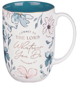 Image of Mug Teal Commit to the Lord Prov. 16:3