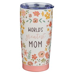 Image of Tumbler SS Floral World’s Greatest Mom