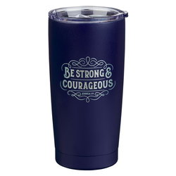 Image of Tumbler SS Navy Be Strong Josh. 1:9