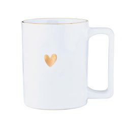 Image of Gold Foil Organic Mug – Holiday Love