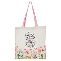Image of Tote Canvas Start Each Day With A Grateful Heart