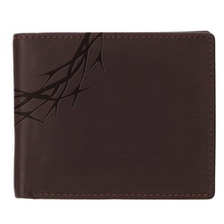 Image of Wallet Leather Brown Crown of Thorns/Amazing Grace