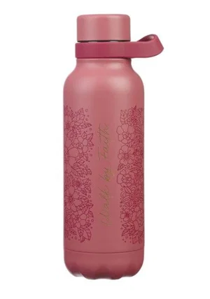 Water Bottle SS Pink Walk by Faith