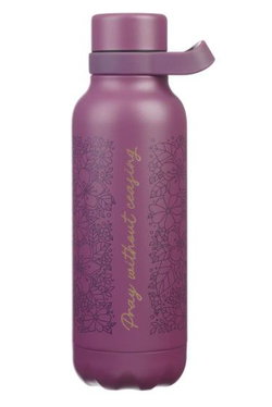 Image of Water Bottle SS Purple Pray Without Ceasing