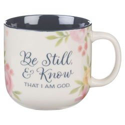 Image of Mug White/Navy Be Still & Know Ps. 46:10
