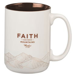 Image of Mug White Faith Mountains Matt. 17:20