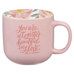 Image of Mug Pink You Are Altogether Beautiful Song 4:7