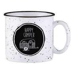 Image of White Campfire Mug – Happy Camper