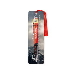Image of Light Up Scripture Pen with Tasseled Bookmark – Put on the Whole Armor of God, E