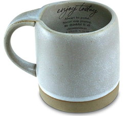 Image of Coffee Mug Enjoy Today Stone Gray