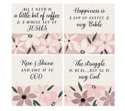 Image of Coaster 4′ Sq Relig Floral Set