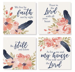 Image of Coaster 4′ Pink Flower Set