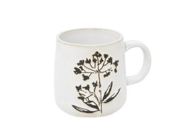 Image of Mug Ceramic White Chervil