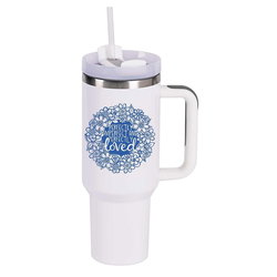 Image of Tumbler Floral Perfectly Imperfect 40 Oz