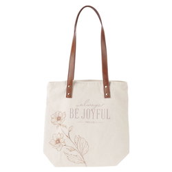 Image of Tote Bag Canvas Be Joyful 1 Thess. 5:16