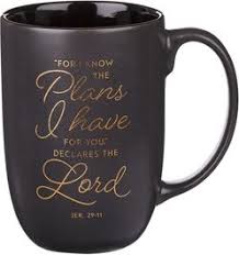 Image of Mug Black I Know the Plans Jer. 29:11