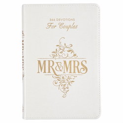 Image of Mr. & Mrs. 366 Devotions for Couples White Faux Leather Devotional