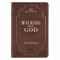 Image of Walking With God Brown Faux Leather Devotional