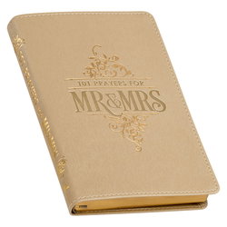 Image of 101 Prayers for Mr. & Mrs. Gold Faux Leather Prayer Book