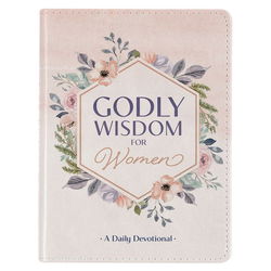 Image of Godly Wisdom for Women White Leather Devotional