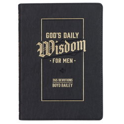 Image of Devotional God’s Daily Wisdom for Men Faux Leather