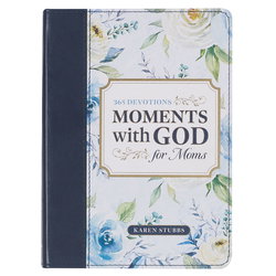 Image of Devotional Moments with God for Moms Faux leather