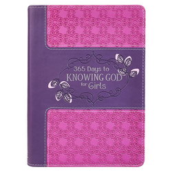 Image of Kid Book 365 Days to Knowing God for Girls Faux Leather