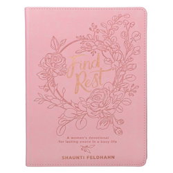 Image of Gift Book Find Rest Faux Leather