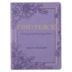 Image of Gift Book Find Peace for Moms Faux Leather
