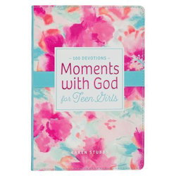 Image of Devotional Moments with God for Teen Girls Faux leather